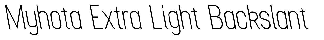 Myhota Extra Light Backslant
